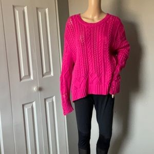 Splendid hot pink sweater brand new